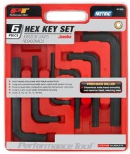 6PC JUMBO HEX KEY SET 8-19MM
