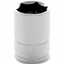 3/4" x 1/2" DR SHALLOW CHROME SOCKET 6PT