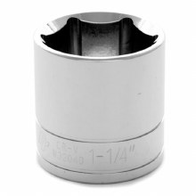 1-1/4"x1/2" DR SHALLOW CHROME SOCKET 6PT