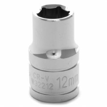 12MM x 1/2" DR SHALLOW CHROME SOCKET 6PT