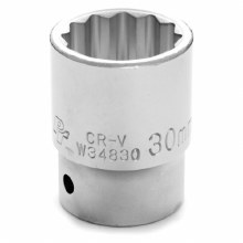30MM x 3/4" DR SHALLOW CHROME SOCKET 12PT