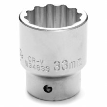 33MM x 3/4" DR SHALLOW CHROME SOCKET 12PT