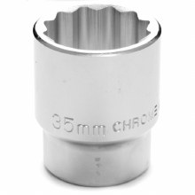 35MM x 3/4" DR SHALLOW CHROME SOCKET 12PT