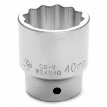 40MM x 3/4" DR SHALLOW CHROME SOCKET 12PT