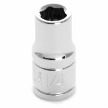 1/4" x 1/4' DR SHALLOW CHROME SOCKET 6PT