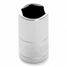10MM x 1/4" DR SHALLOW CHROME SOCKET 6PT