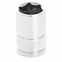 1/2" x 3/8" DR SHALLOW CHROME SOCKET 6PT