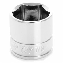 7/8" x 3/8" DR SHALLOW CHROME SOCKET 6PT