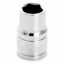 10MM x 3/8" DR SHALLOW CHROME SOCKET 6PT