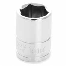 14MM x 3/8" DR SHALLOW CHROME SOCKET 6PT