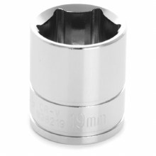 19MM x 3/8" DR SHALLOW CHROME SOCKET 6PT