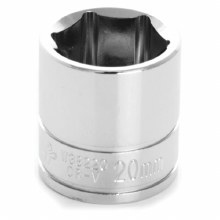 20MM x 3/8" DR SHALLOW CHROME SOCKET 6PT