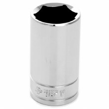 1" x 3/8" DR DEEP CHROME SOCKET 6PT