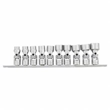 10PC 3/8" DR METRIC FLEX SOCKET SET