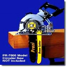 PRAZI BEAM CUTTER FOR WORMDRIVE SAW