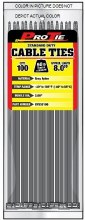 8" STD DUTY,UV BLACK 100PK
