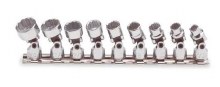 9pc 1/4" 12-pt SAE WOBBLE SKT