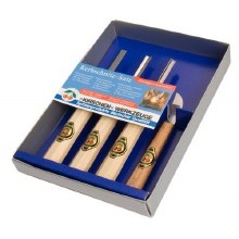 4 PC 2 CHERRY CARVING SET