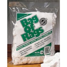 1 LB BAG OF RAGS WHITE KNIT