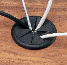 "FLEXI-GROMMET BLACK 2-3/4"" D