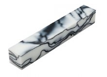 PEN TURNING BLANK-BLK/IVORY