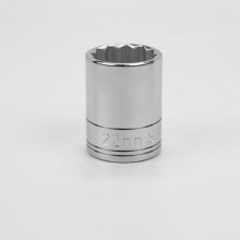 Socket Chrm 1/2Dr St 12PT 22MM