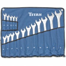 16PC METRIC RAISED PANEL COMBO WRENCH SET