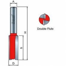 TWO FLUTE STRAIGHT BIT