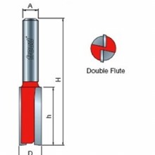 TWO FLUTE STRAIGHT BIT