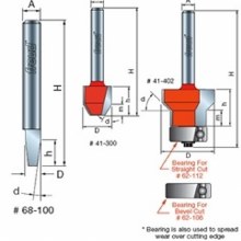 FLUSH & BEVEL TRIM BIT