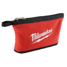 BLACK ZIPPERED POUCH