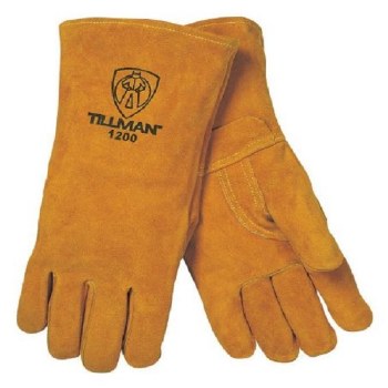 BROWN LEATHER WELDING GLOVES