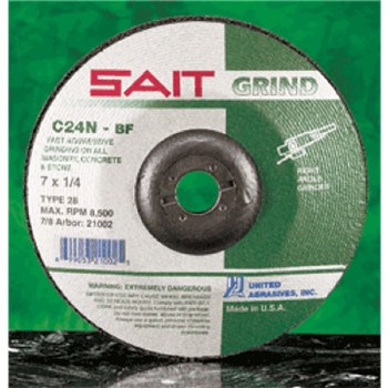 9"X1/4" CNCRT WHL C24N 5/8-11