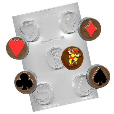 Cookie Mold Playing Card Suits Poker Chocolate Candy Mold