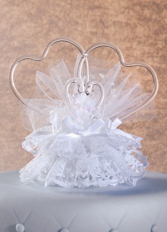 Double Heart Cake Topper