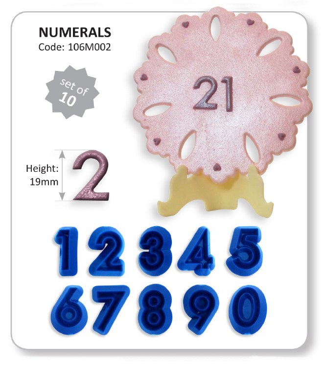 JEM 10-PC Number Cutter Set