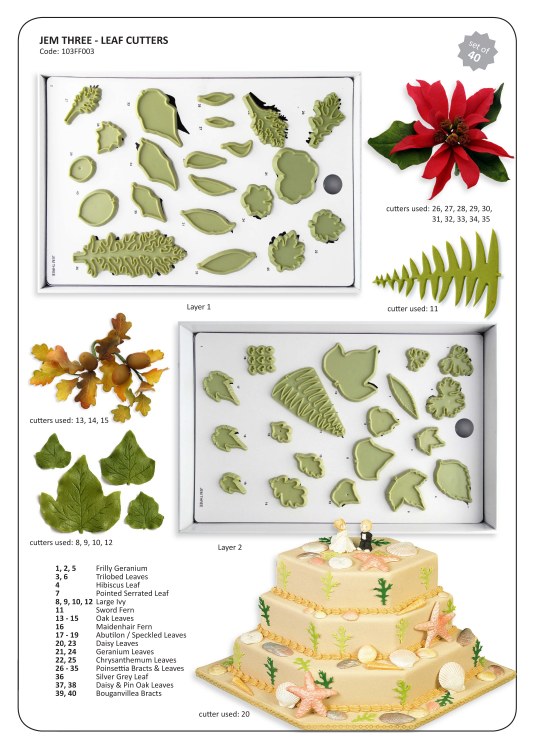 JEM #3 Leaf Cutter Set of 40