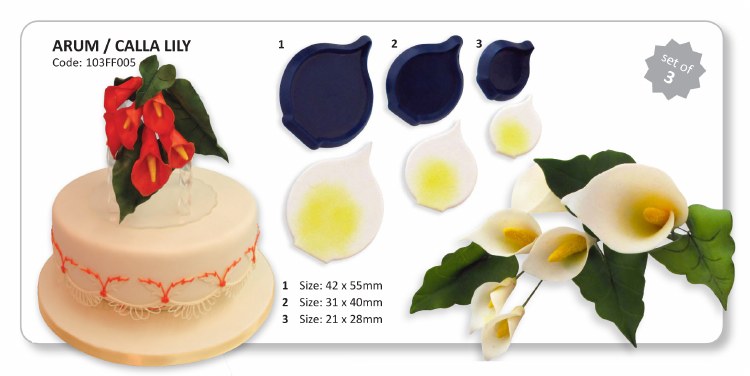 JEM Arum Calla Lily Set of 3