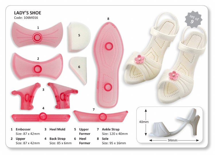 JEM Lady's Shoe Set of 8