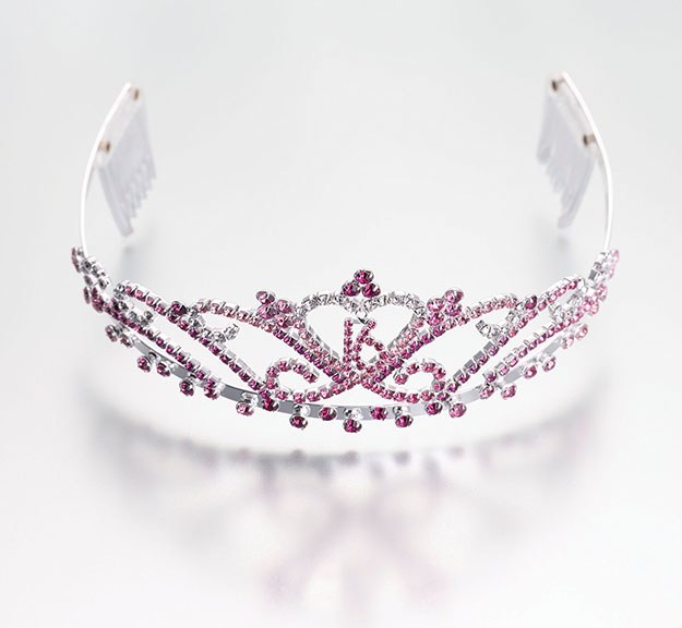 Sweet Sixteen Pink Tiara Headband and Cake Topper