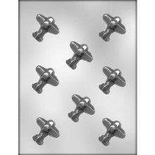 1.75" Airplane Chocolate Candy Mint Mold (8)