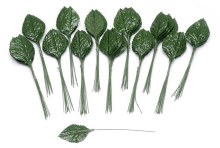2" Single Rose Leaf Green Decoration 144
