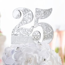 25th Anniversary Cake Pick