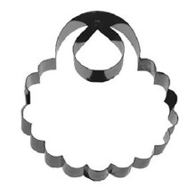 Baby's Bib Scalloped Gumpaste Cutter