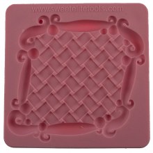 Basketweave Plaque Silicon Mld