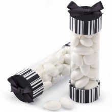 Cylinder Favor Kits Black and White Wedding Favors Kit