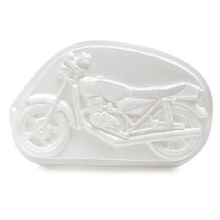 Plastic Cake Pan - Motorcycle