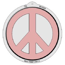 Plastic Cake Pan - Peace Sign