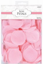 Fake Rose Flower Petals 300 Count Pink