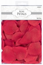 Fake Rose Flower Petals 300 Count Red